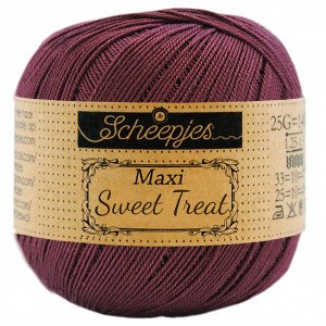 Scheepjes Maxi Sweet Treat Garn Unicolor 394 Skygge Lilla Scheepjes Maxi Sweet Treat Garn Unicolor 394 Skygge Lilla