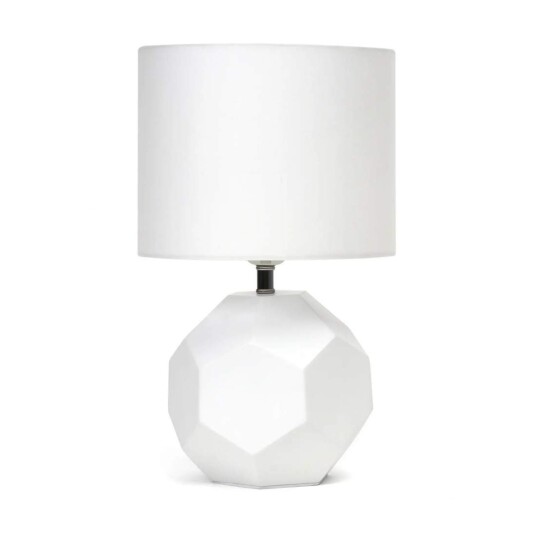 Stilig bordlampe - hvit - E27 Stilig bordlampe - hvit - E27