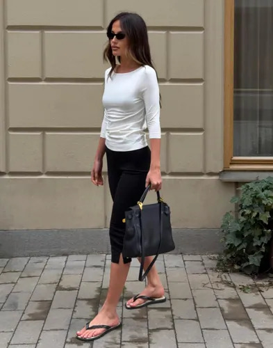 Nelly   Hvit   Perfect Basic Half Sleeve Top