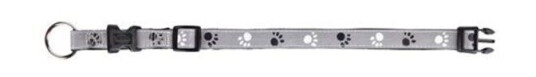 Trixie Silver Reflect Collar Lxl: 4065 cm/25 Mm Black/Silver Grey