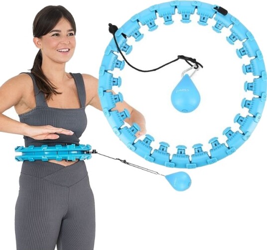 Smart hula hoop med Vektball   Justerbar blå