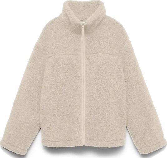 Vero Moda Vmkarla Teddy Jacket Noos   Cream   L