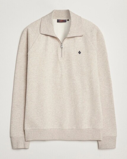 Morris Maryon Half Zip Sweatshirt Khaki Morris Maryon Half Zip Sweatshirt Khaki