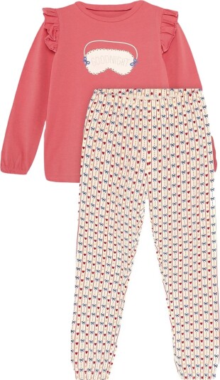 Minymo Pyjamas Ls Set Aop Pink 122