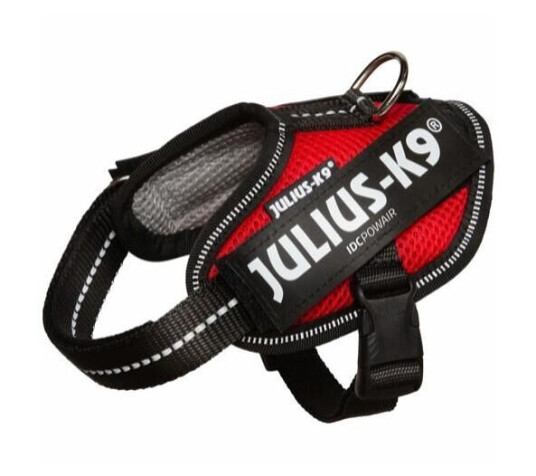 Julius K9 Idc Powair Hundesele Rød 33 45 cm