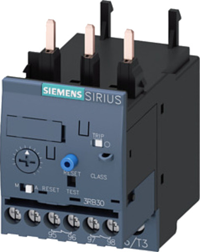Siemens Elektronisk termisk relé 6–25 A, 3RB3026-1QB0 Siemens Elektronisk termisk relé 6–25 A, 3RB3026-1QB0