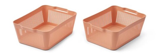 Liewood Makeeva Oppbevaringskurver 2pk. Rosa Liewood Makeeva Oppbevaringskurver 2pk. Rosa