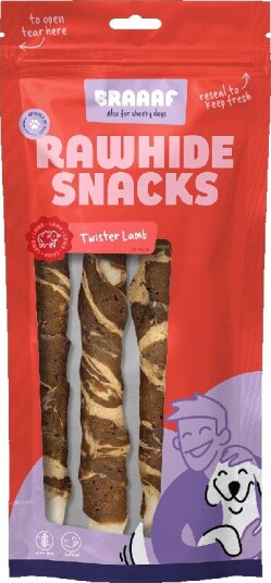 Braaaf Twister med torsk 21 cm 6 stk Lam