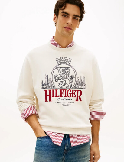 Tommy Hilfiger Heritage Series Crest Sweatshirt Cream M Tommy Hilfiger Heritage Series Crest Sweatshirt Cream M