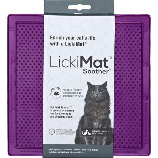 Lickimat Cat Soother Spisematte Lilla