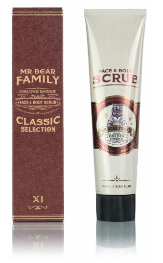 Mr Bear Family Golden Ember Face & Body Scrub 100ml