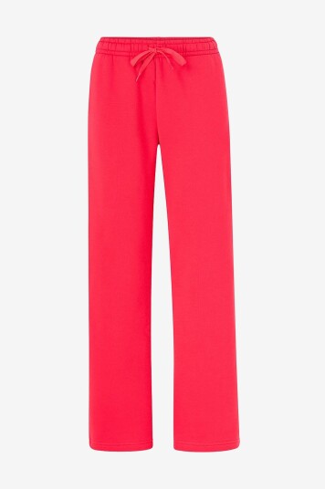 Gina Tricot Sweatpants Basic Straight Rød