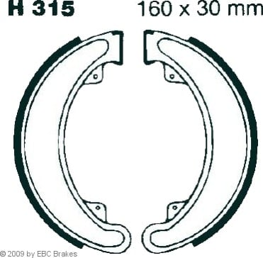 Bremsesko sett EBC Brakes H315