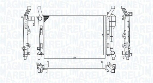 Radiator MAGNETI MARELLI 350213126200