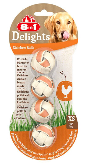 8In1 Delights Tyggeballer 36 G (4 Stk) 8In1 Delights Tyggeballer 36 G (4 Stk)