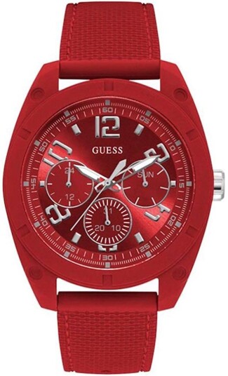 Guess Herreklokke W1256G4 Rød/Gummi Ø46 mm Guess Herreklokke W1256G4 Rød/Gummi Ø46 mm