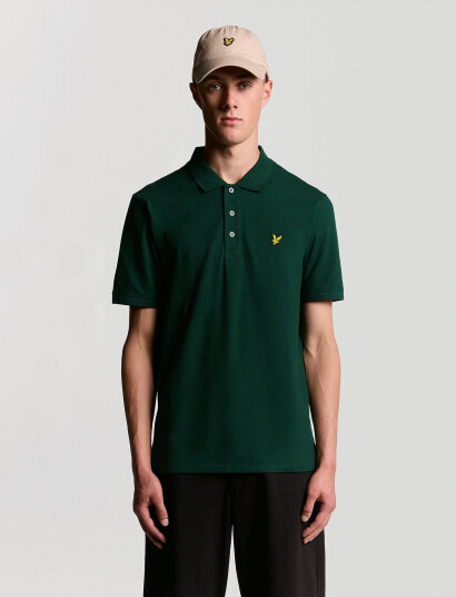 Lyle & Scott Plain Polo Shirt - Green - XL Lyle & Scott Plain Polo Shirt - Green - XL
