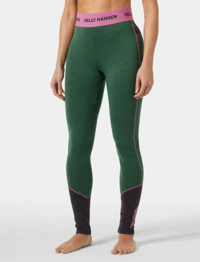 Helly Hansen W Lifa Merino Midweight Pant - Green - XS Helly Hansen W Lifa Merino Midweight Pant - Green - XS