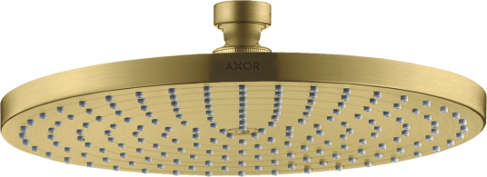 Axor Starck 1jet Hodedusj, Ø240 mm Med 1 stråletype, Børstet Messing