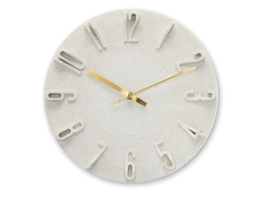 Hama Corfu vegg kvartsklokke rund beige batteri AA Hama Corfu vegg kvartsklokke rund beige batteri AA
