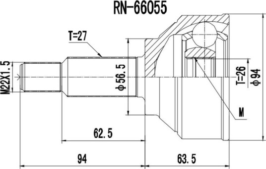 PROCARO 77-RE-700 Drivledd