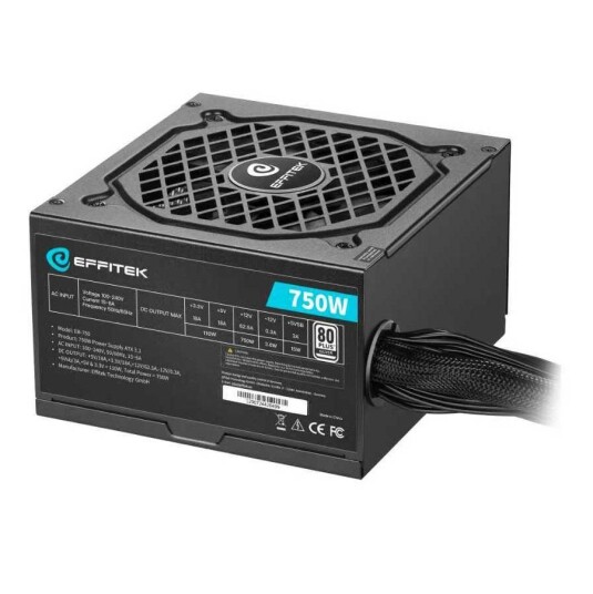 Effitek Netzteil 750W Silver Atx 3.1 Pci 5.1 EB 750 Effitek Netzteil 750W Silver Atx 3.1 Pci 5.1 EB 750