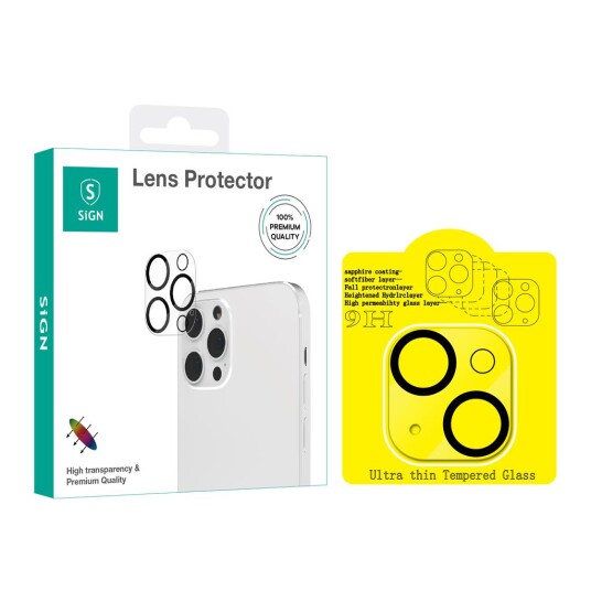SIGN Lens Protector Tempered Glass for iPhone 13 Mini & iPhone 13 SIGN Lens Protector Tempered Glass for iPhone 13 Mini & iPhone 13