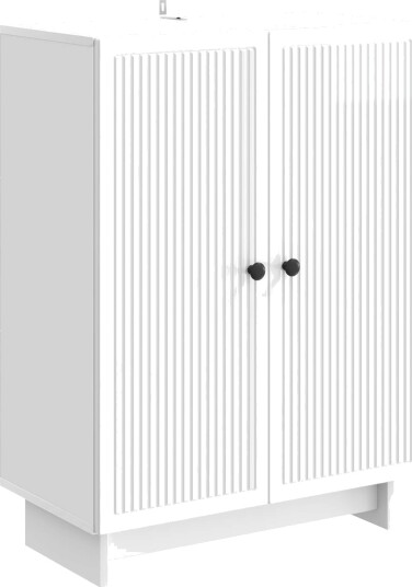 Serviesskap Høgglans hvit 66 x 34,5 x 90 cm Konstruert tre Serviesskap Høgglans hvit 66 x 34,5 x 90 cm Konstruert tre