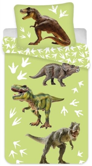 Licens Dinosaur sengetøy 100x140 cm Dinosaurus 2 i 1 design 100% bomull Licens Dinosaur sengetøy 100x140 cm Dinosaurus 2 i 1 design 100% bomull