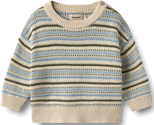 Wheat Jacquard Pullover Harlow Cream 68