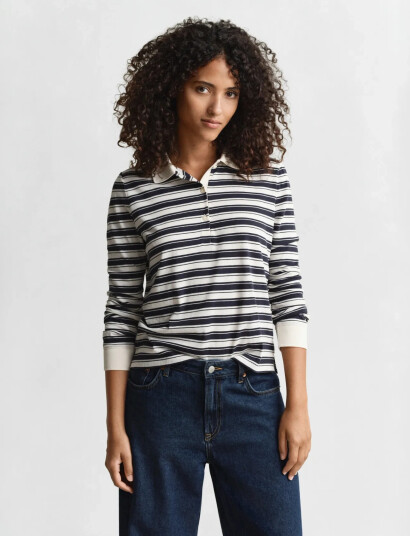GANT Striped Ls Polo - Multi/patterned - S