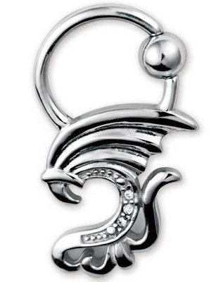 Serpent Creature Steel BCR Piercing 1.6 x 12 mm