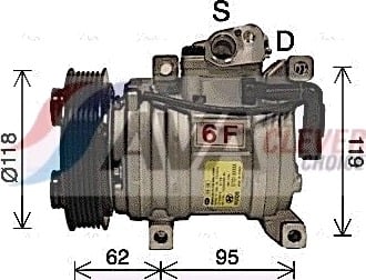 AVA COOLING SYSTEMS KAK298 AC-kompressor