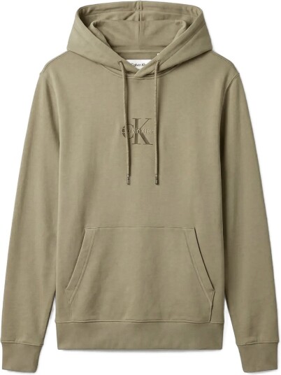 Calvin Klein Jeans Cl Ls 350Terry Micro Mnlg Hoodie   OIL GREEN   L