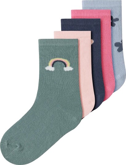 Name It Nmfvinni 5P Sock Multi/patterned 22 24
