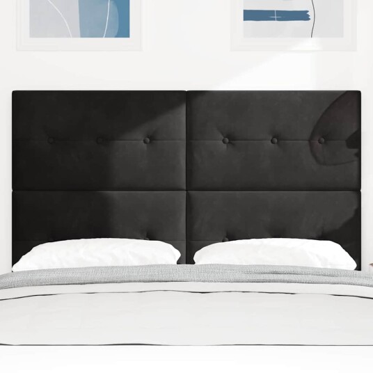LED Hodegavl Svart 80 cm Fløyel LED Hodegavl Svart 80 cm Fløyel