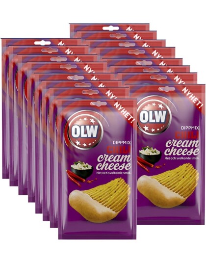 16 stk Chili Cream Cheese Dipmix   Smak av Chili og Kremet Ost   Hel Eske 384 gram