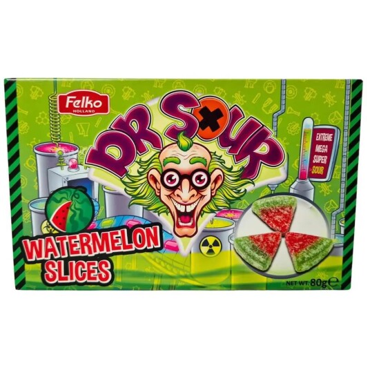 Dr Sour Watermelon Slices 80g Dr Sour Watermelon Slices 80g