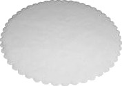 Fadpapir Ø36 Cm Rund Præget Hvid,2 Pk X 500 Stk/Krt