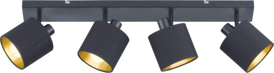 Tommy Spotlight 4xE14 med svart - Svart Tommy Spotlight 4xE14 med svart - Svart