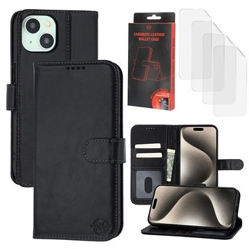 MyTPhone iPhone 15 Plus/14 Plus CardMate lommebokveske i lær   svart