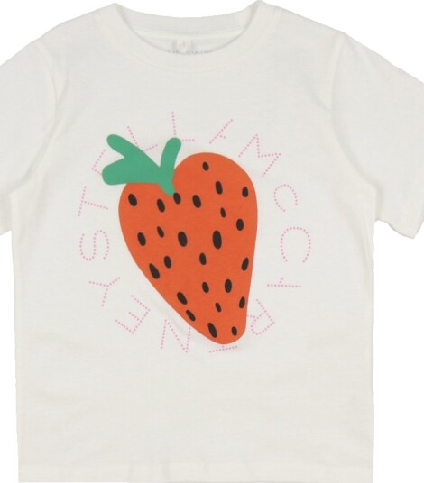 Stella McCartney Kids T skjorte   Ivory m. Mansikka   Stella McCartney Kids   6 år 116   T skjorte   Hvit