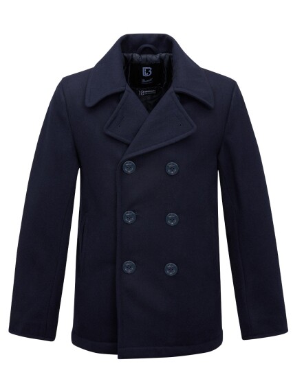Brandit Pea Coat Skipper-jacka Blå