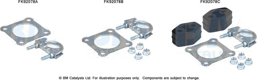 BM CATALYSTS FK92078 Monteringssett, katalysator BM CATALYSTS FK92078 Monteringssett, katalysator