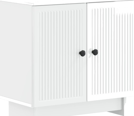 vidaXL Baderomsvaskeskap EDE Høgglans hvit 59,5 x 31,5 x 59 cm