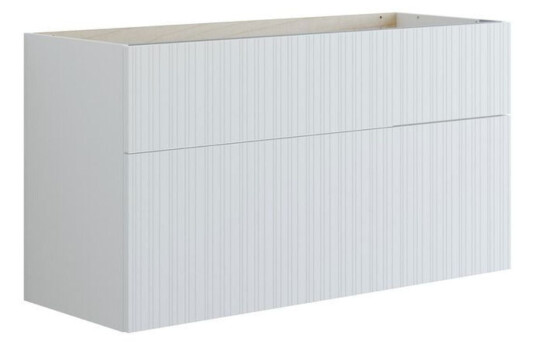 Dansani Inzo Urban Riflet Servantskap 2 Skuff B60 120xh64xd44cm Hvit Matt / 120cm Dobbel
