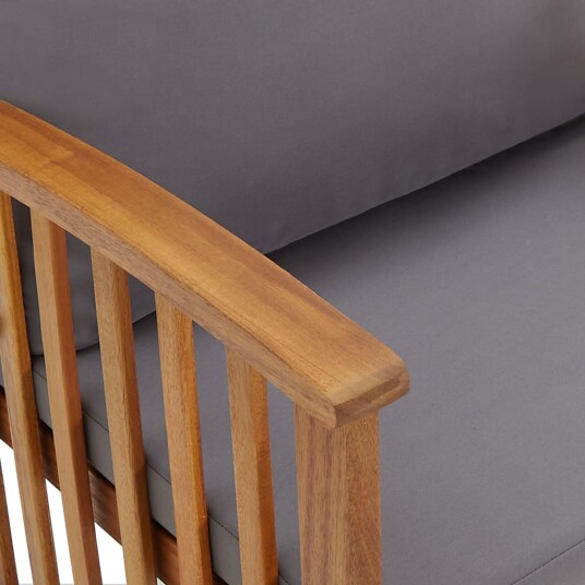 vidaXL Hagebenk med puter 119 cm heltre akasie vidaXL Hagebenk med puter 119 cm heltre akasie