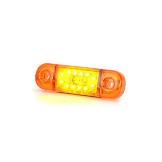 Posisjons /Sidemarkeringslys Strands Side Marker Slim 12 LED   12/24V / 84 mm Oransje