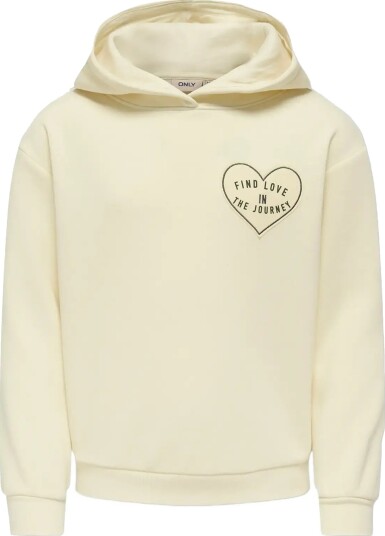 Kids Only Koglolas L/S Print Hood Swt Cream 146 152