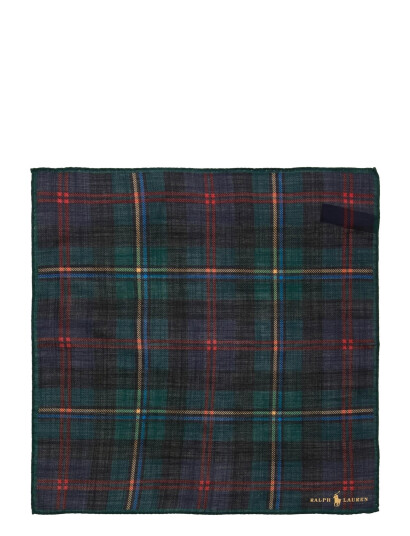 Polo Ralph Lauren Plaid Wool Pocket Square Multi/patterned ONE SIZE Polo Ralph Lauren Plaid Wool Pocket Square Multi/patterned ONE SIZE